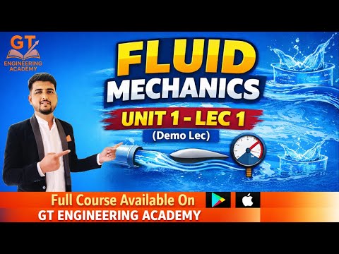 Fluid Mechanics – Unit1 Lecture1: Introduction to Fluids & Basic Properties