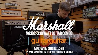 Video thumbnail for Marshall MG30CFX | Combo Amp & Gibson Les Paul Standard by GUITARGUITAR