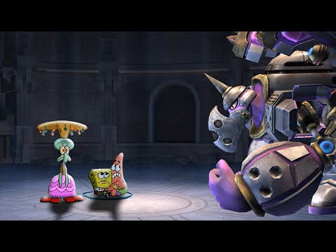 Squidward Encounters Galleom in The Ruined Hall