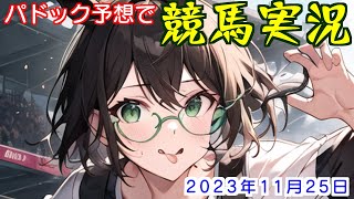 パドック予想で競馬実況.2023.11.25