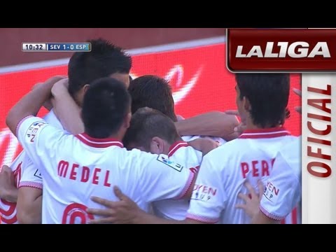 Gol de Capdevila en p.p. (1-0) en el Sevilla FC - RCD Espanyol - HD