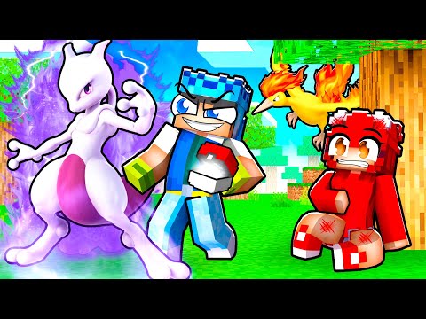 Playing as a PROTECTIVE LEGENDARY POKEMON TRAINER in Minecraft!