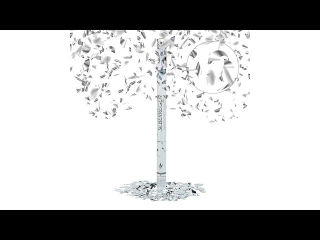 Video Teaser für Party Popper 80 cm Silber