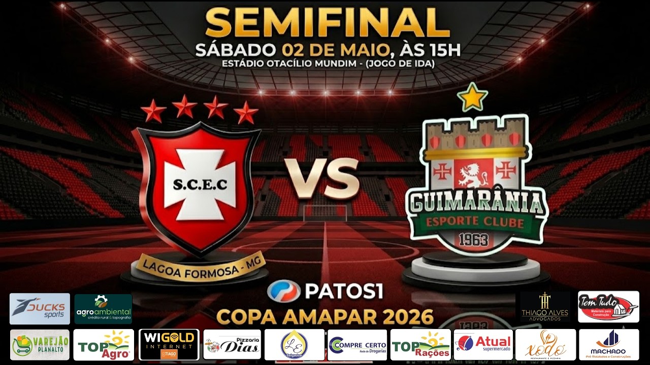 Santa Cruz EC x Guimarânia - SEMIFINAL (Jogo de ida)- 19ª Copa AMAPAR