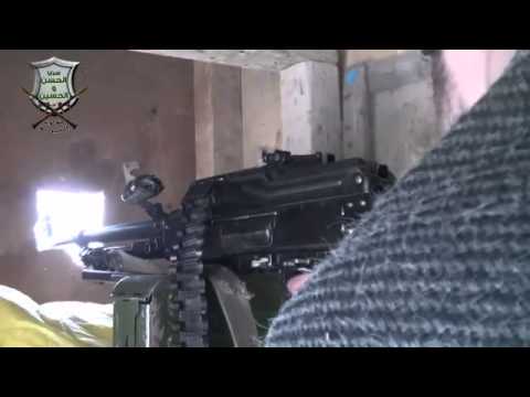 استهداف  قوات النظام من قبل سرايا الحسن والحسين في عقربا في محافظة ريف دمشق