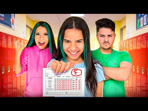 SHOWING MY SCHOOL REPORT TO MY PARENTS! *it went wrong