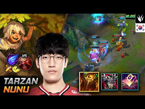 Tarzan Jungle Nunu & Willump Build Sunfire Aegis Phase Rush - LOL KR 12.20
