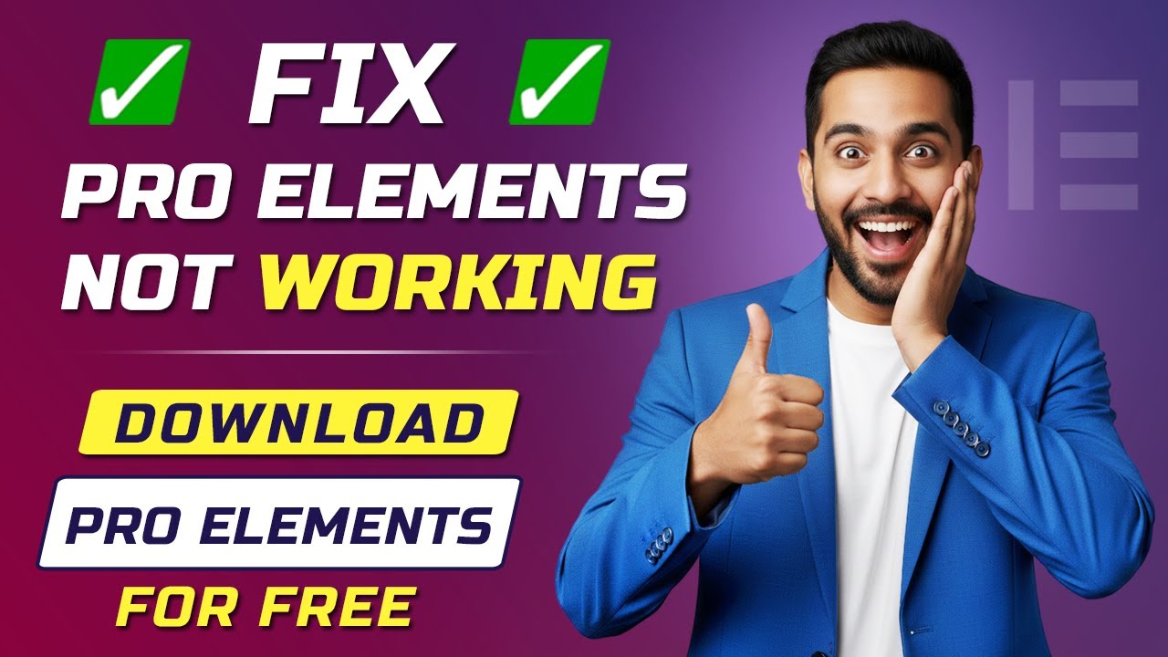How to fix pro elements not working in Elementor WordPress | Download pro elements plugin for free