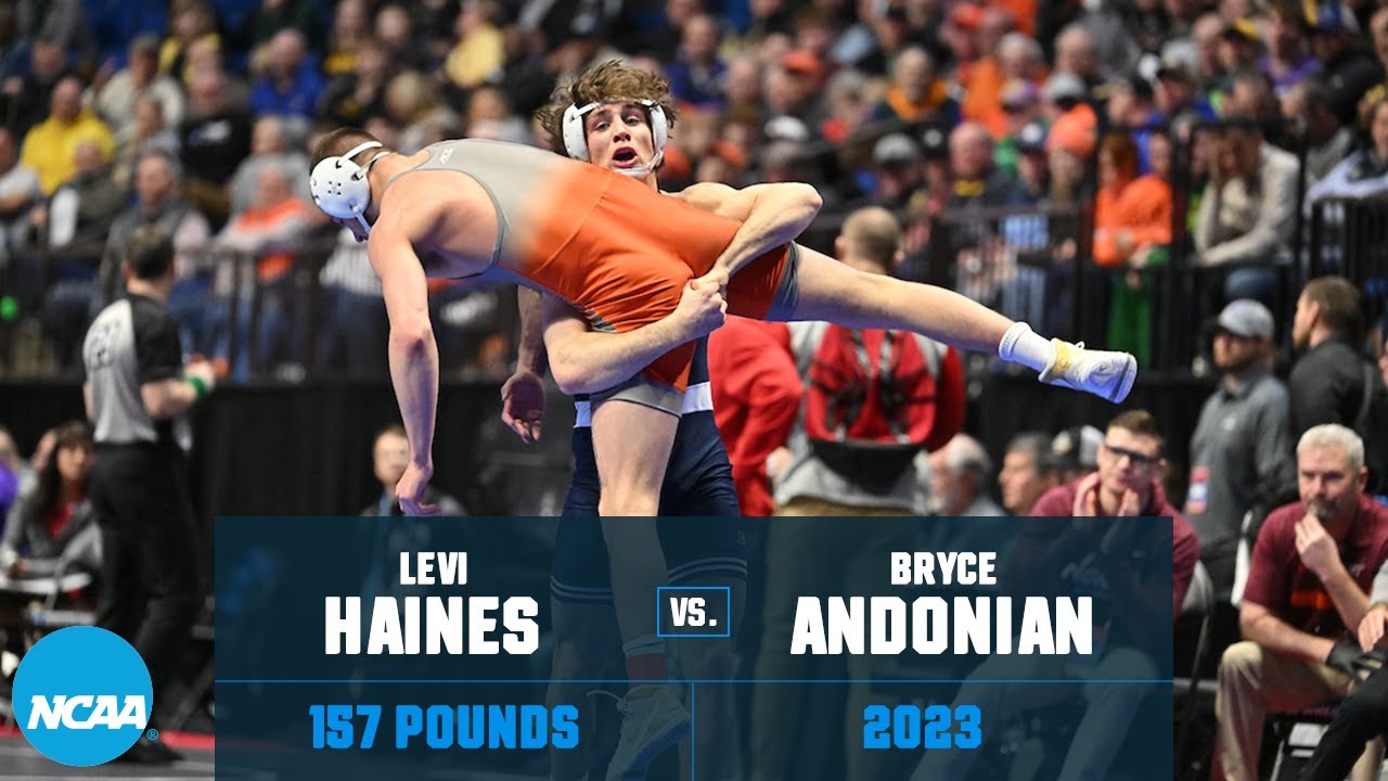 Levi Haines vs Bryce Andonian - 157 lb Quarterfinal - 2023 NCAA Wrestling Championships