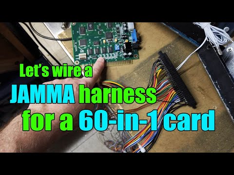 Wiring a JAMMA harness for a 60 in 1 card.