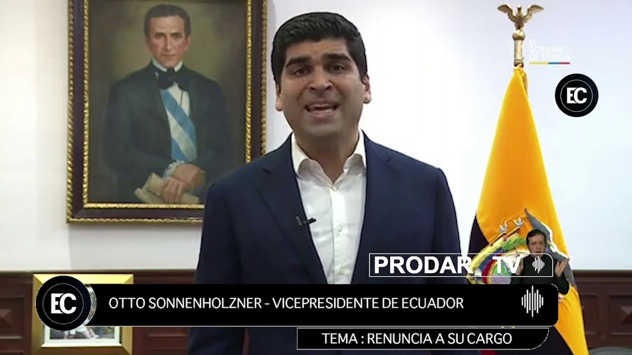 Otto Sonnenholzner renuncia a la vicepresidencia de la República
