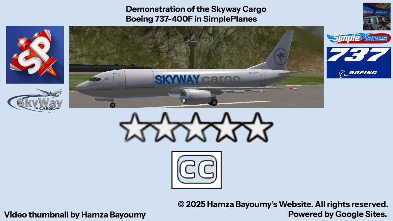 Demonstration of the Skyway Cargo Boeing 737-400F in SimplePlanes