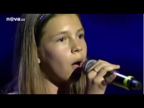 Patrícia Janečková First Audition,12, Amazing Pure Tone So Beautiful!! | "TIME TO SAY GOODBYE"