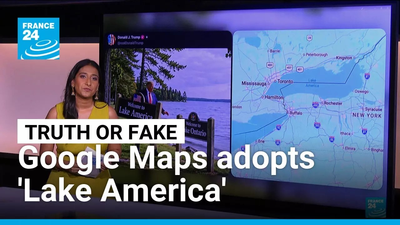 Google Maps changes Lake Ontario to ‘Lake America’ as MapQuest downloads surge • FRANCE 24