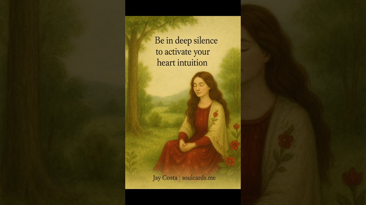 be in deep silence to activate heart intuition