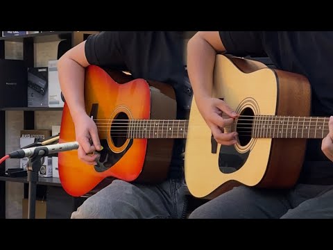 YAMAHA F310 vs CORT AD810 | Sound Test | No Effect!