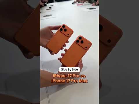 Take a Look: iPhone 17 Pro vs. iPhone 17 Pro Max | #appleevent2025