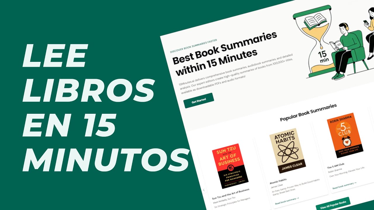 15Minutes.ai: ¿resúmenes de libros en 15 minutos?
