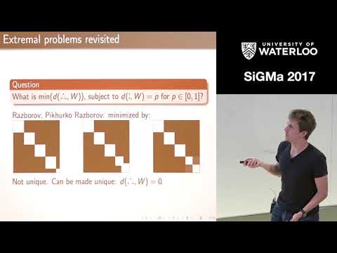 SiGMa 2017 László Miklós Lovász, Extremal graph theory and finite forcibility