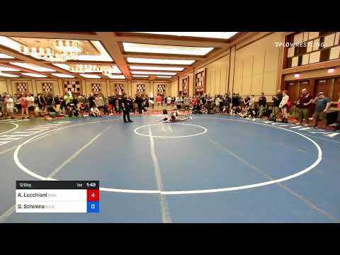 126 Kg Round Of 16 - Anthony Lucchiani, Virginia Vs Gino Schinina, NJ Scorpions Wrestling School,