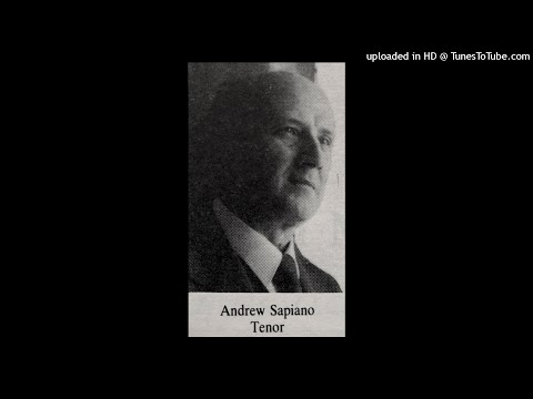 Tenor Andrew Sapiano sings "Mamma, quel vino é generoso" from Cavalleria Rusticana