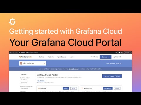 Getting started with the Grafana Cloud portal