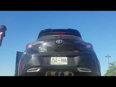 '19 Toyota Corolla Hatchback HKS Legamax exhaust cold start and revs