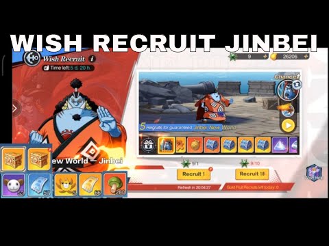 WISH RECRUIT JINBEI | New World: Vigour Voyage  | One Piece