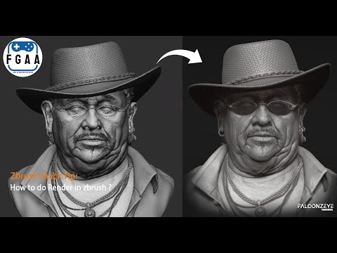 Want to learn how to do a clean, presentable render in ZBrush without exporting to another software?
