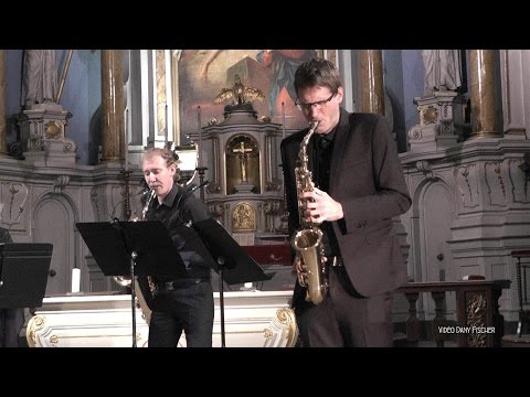 (4) Le quatuor Sax's de Boux le 17 10 2015 à l'église des Récollets Saverne - vidéo Dany Fischer