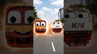 Download lagu KERETA API LOKOMOTIF CC206 ADU KECEPATAN DENGAN KRL #keretaapi #train #lokomotif #railway mp3