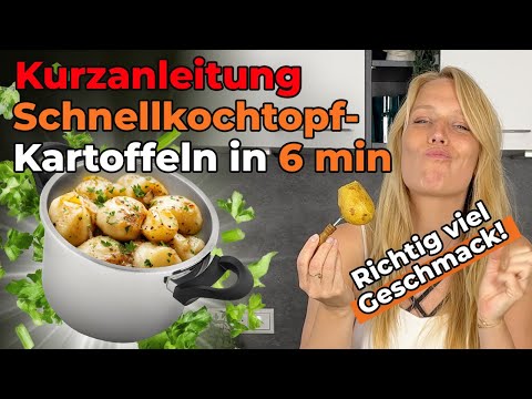 Rekordzeit! - 70% im Vergleich zu normalen Töpfen! 6 Min. Kartoffeln im Schnellkochtopf (Anleitung)
