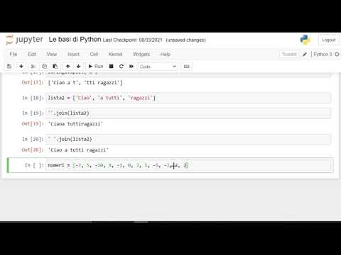 13. Le SEQUENZE NUMERICHE in Python (Corso BASE COMPLETO Python 2021 ITA)