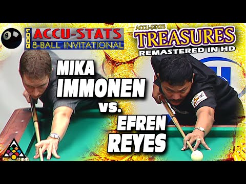 2001 TREASURE: Mika IMMONEN vs. Efren REYES - 2001 ACCU-STATS 8-BALL INVITATIONAL