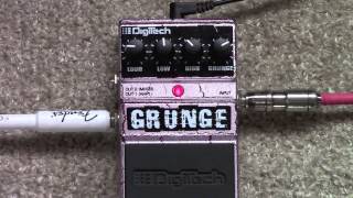Video thumbnail for Digitech Grunge Distortion Pedal Demo by Simon Smith