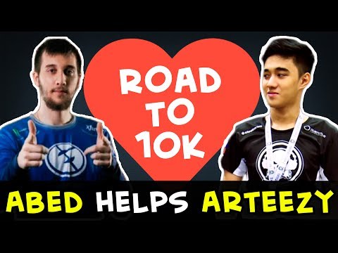 Abed Invoker helps Arteezy Mirana on #RoadTo10k