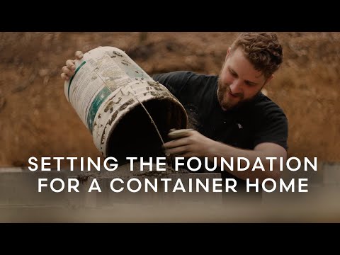 SETTING the foundation for a shipping container home // The Hygge Box Hop Airbnb
