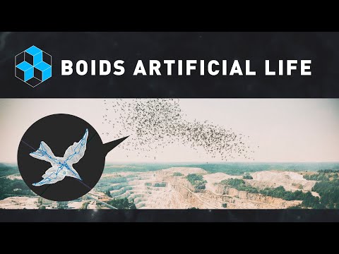 Swarm intelligence - 3000 3D Boids flocking