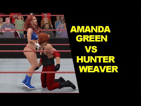 WWE 2K17 Amanda Green vs Hunter Weaver - Submission Match