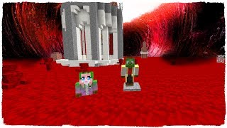 👉 MINECRAFT - BASE VS TSUNAMI DE SANGRE - ¡BLOOD TSUNAMI CHALLENGE!