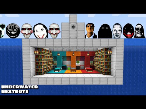 SURVIVAL UNDERWATER BASE PART 2 WITH 100 NEXTBOTS in Minecraft - Gameplay - Coffin Meme
