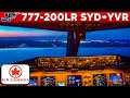 Air Canada Boeing 777 200LR Cockpit Sydney To Vancouver 2009
