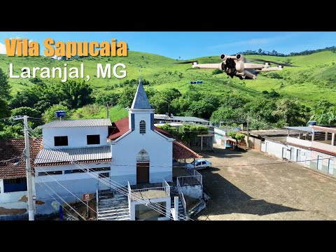 Imagens aéreas da Vila Sapucaia e regiões próximas (Laranjal, MG). Drone DJI Mini 3. 