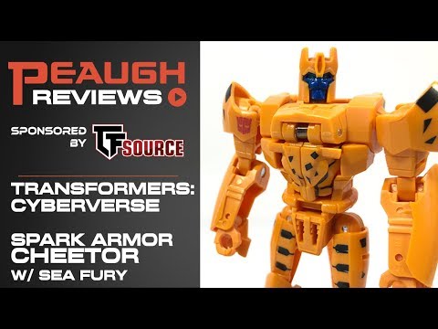 Video Review: Transformers Cyberverse - Spark Armor CHEETOR w/ Sea Fury