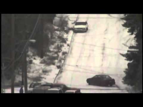 Vereiste Straße Auto Rutschpartie Unfall