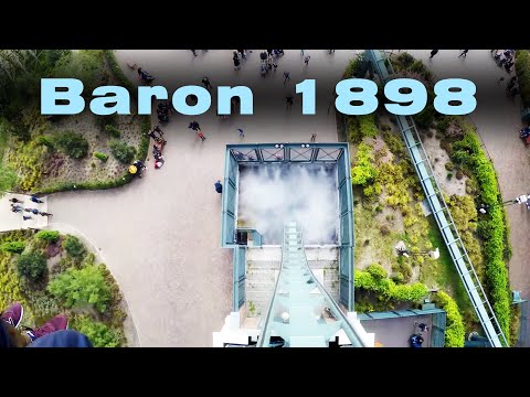 Efteling: Baron 1898 (Dive Coaster) POV | 4K