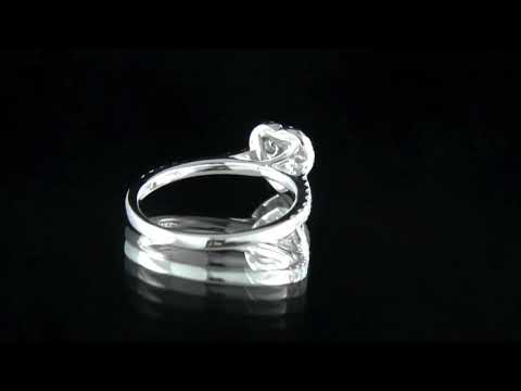 HD072 0.60 Carat Cluster Style Halo Diamond Engagement Ring