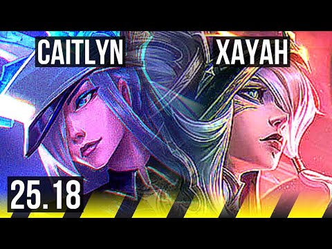 CAITLYN & Vel'Koz vs XAYAH & Bard (ADC) | EUW Master | 25.18