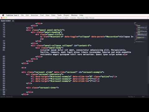 Bootstrap 3 for Web Design   4 7  Collapse and Carousels