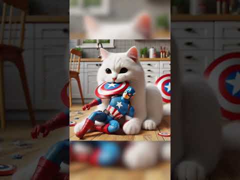 kucing bertukar menjadi robot 🤖 #cat #batman #anime #BN-Cute